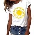 thumbnail image 7 of Guluxicc Womens Graphic T Shirts Crew Neck Casual Classic Comfy Trendy T Shirts for Women, 7 of 7