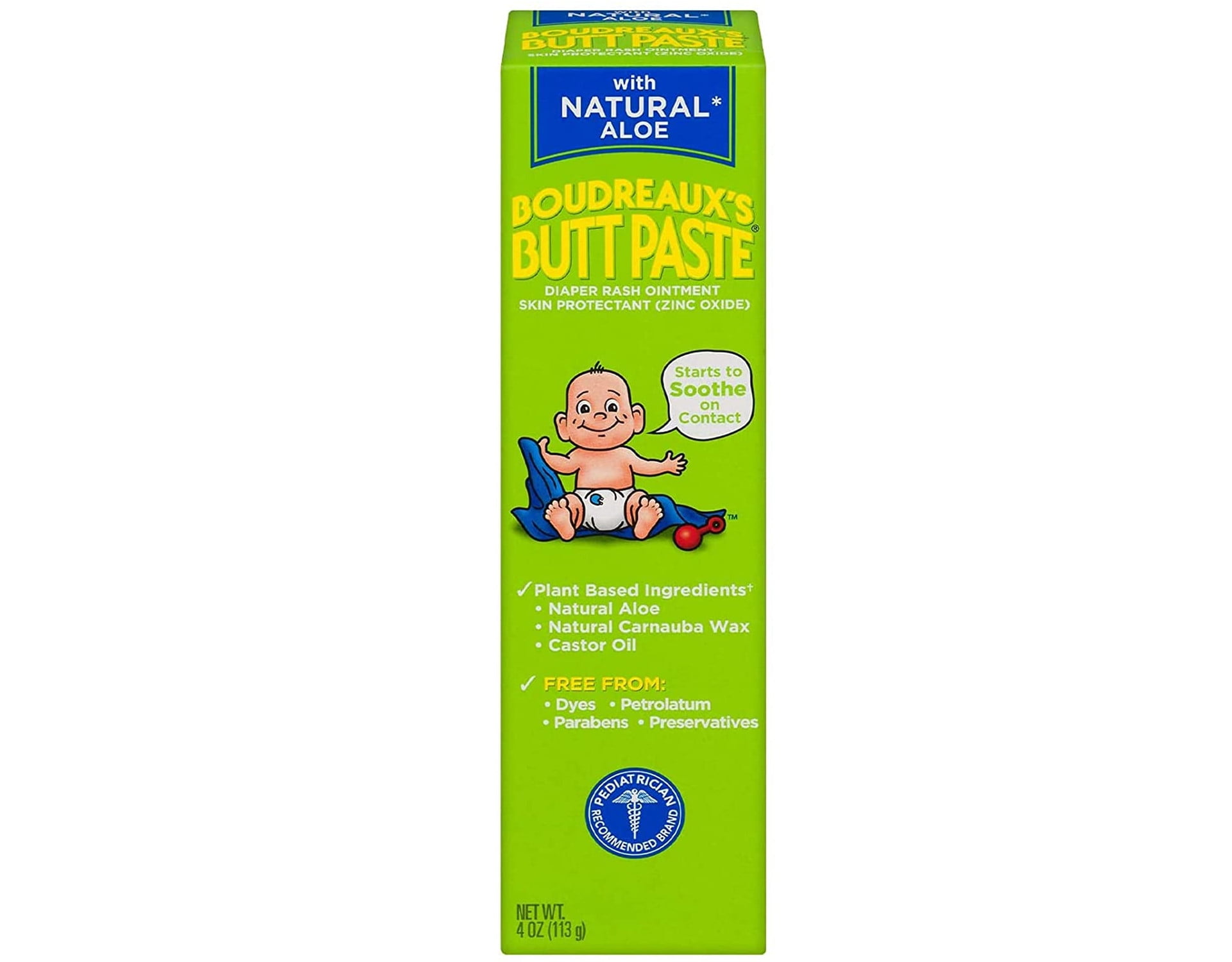 Boudreaux's All Natural Butt Paste with Natural Aloe, 4oz