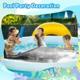 thumbnail image 3 of Juguete inflable para piscina con forma de tiburón ILEISURELY, extra grande, 2 m, 3 of 7