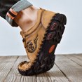 thumbnail image 4 of Botines cortos de punta redonda a la moda para hombre, botines de otoño e invierno, botines cortos antideslizantes para exteriores, botas de invierno con cordones informales Wmkox8yii 123q1564, 4 of 6
