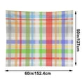 thumbnail image 2 of Plaid Grey Wall Tapestry 50"x60" Lightweight, Wrinkle-Resistant Hanging Blanket for Bedroom Living Room Decor, 2 of 6