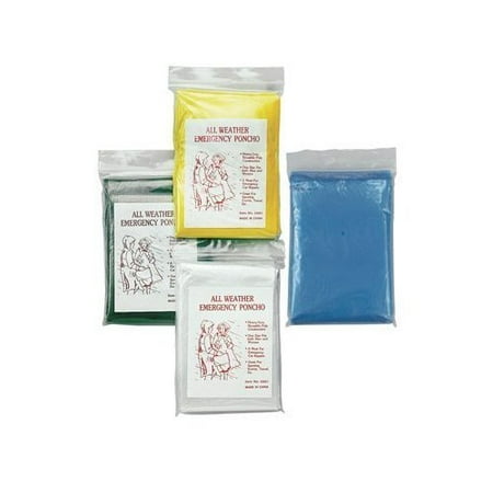 Blue Equipment - Rothco All Weather Emergency Poncho Hunting Equipment, Blue