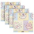 thumbnail image 3 of Iauyy Satin Napkins Set of 1- Pastel Animal Checker DIY Printing Decoration Cloth Napkin- Easy Care for Home/Party, 3 of 8