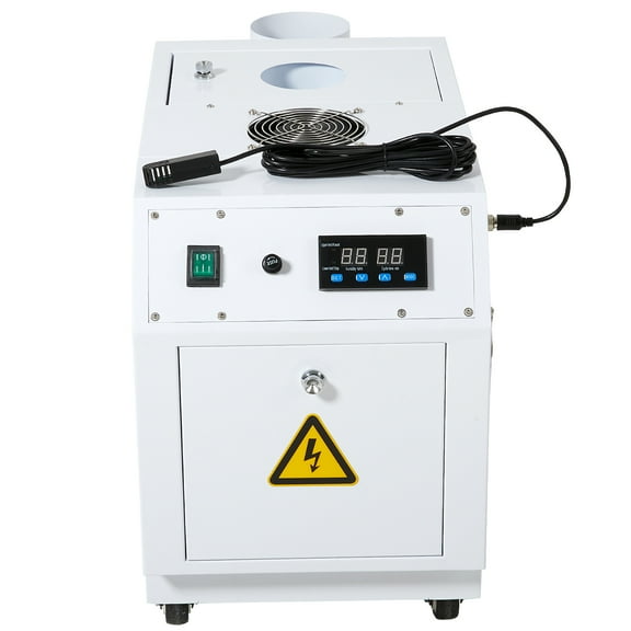 Ultrasonic Industrial Humidifier Cooler Sprayer 7.5kg/h Commercial Cool Mist Humidifier with Water Barrel Hole