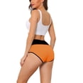 thumbnail image 3 of Unique Bargains Women's Tummy Control Color-Block Brief, Available in Plus Size 2XL Orange, 3 of 5
