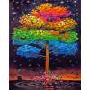 thumbnail image 1 of Pintura al óleo por números, árboles coloridos, cuadro sin marco, Kit artesanal para sala de estar Likrtyny Arte deco, 1 of 9