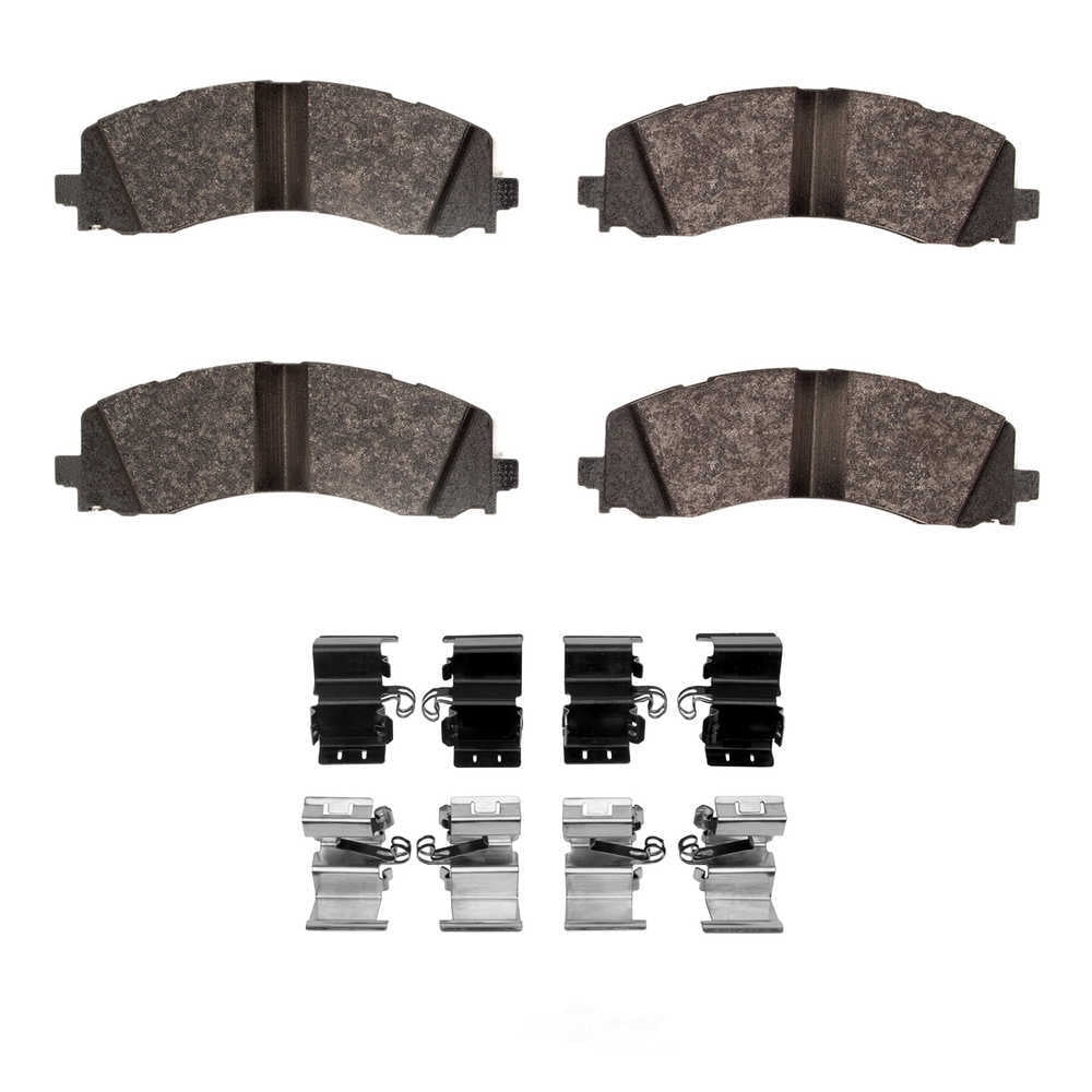 Dynamic Friction Company 1400-2225-01 DFC Ultimate Duty Performance Brake Pads and Hardware Kit