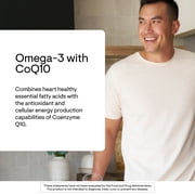 THORNE - Omega-3 with CoQ10 - Omega-3 Fatty Acids Supplement with CoQ10 - EPA and DHA - 90 Gelcaps
