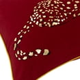 thumbnail image 5 of JWH Gold Foil Leopard Print Velvet Pillow Cover Red Lumbar Throw Pillow Case for Sofa/Bed Decor 12x20inch, 5 of 12