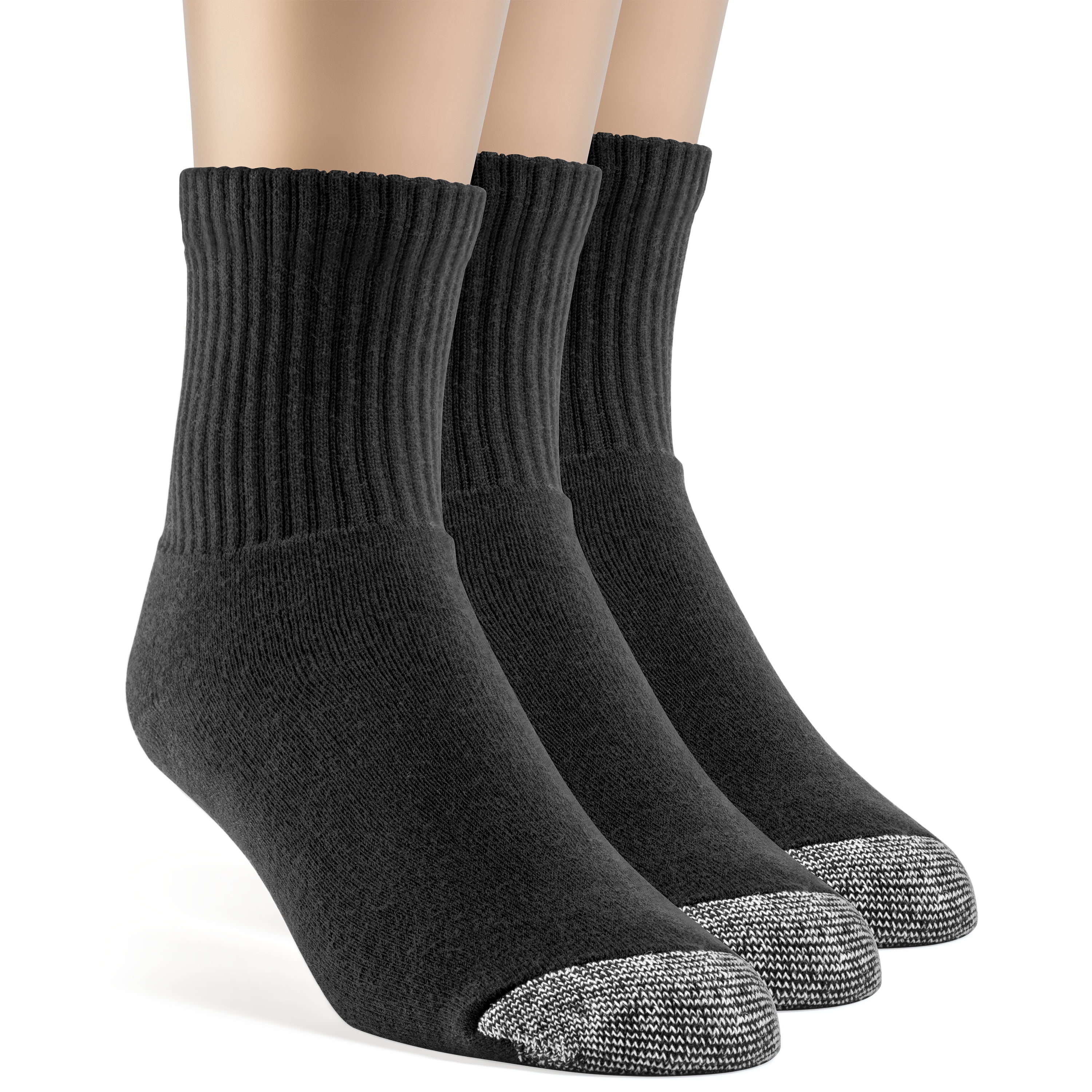 Men's Cotton Premium Quarter Cushion Socks 3 Pairs