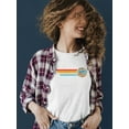 thumbnail image 2 of Retro Dippin' Dots Ice Cream Stripes - Cool Summer Graphic Women's T-shirt, 2 of 4