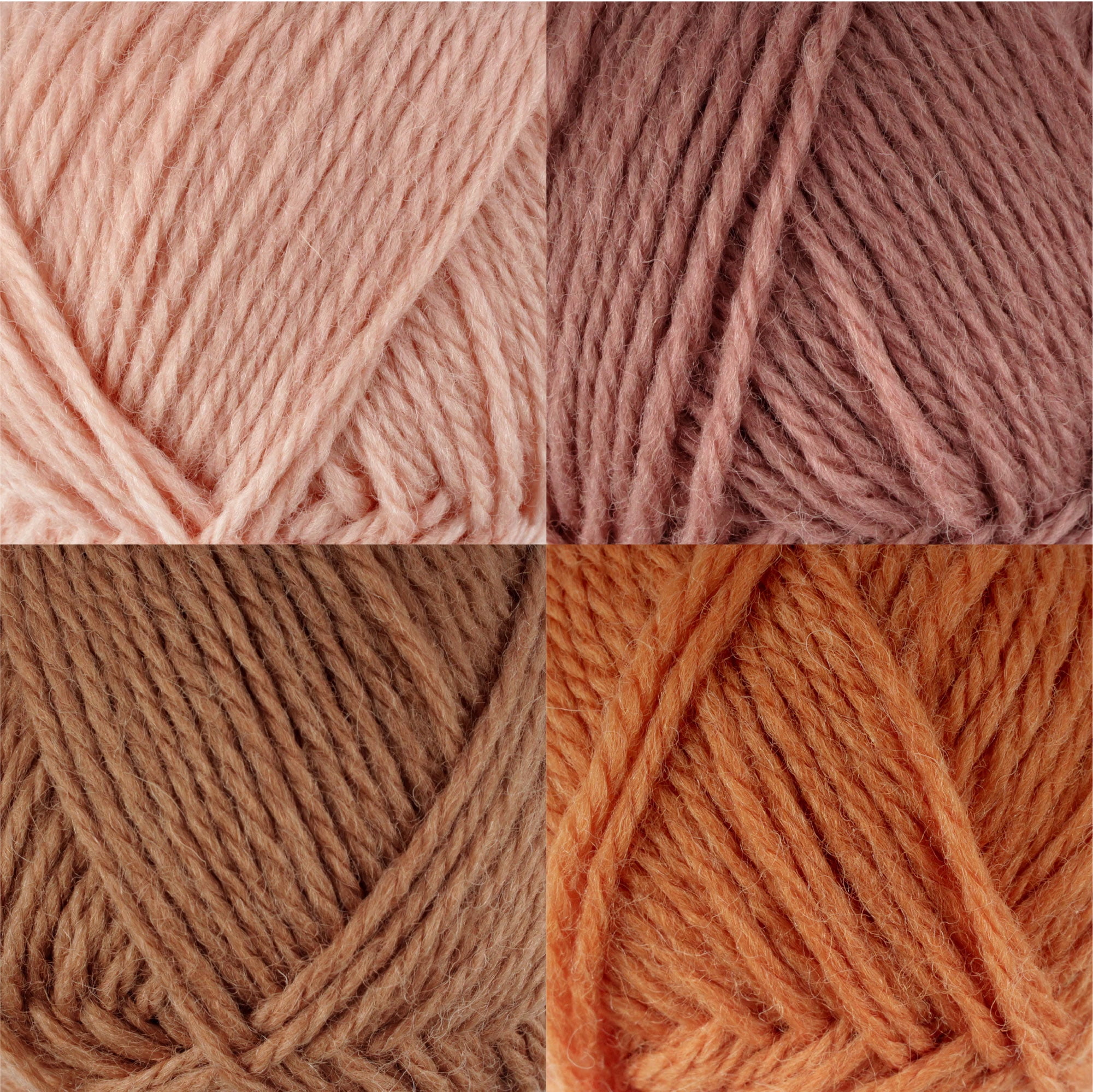 JubileeYarn Snow Blossom Yarn - DK Superwash Wool - Shades of Neutral Tones - 4 Skeins