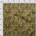 thumbnail image 3 of oneOone Georgette Viscose Olive Green Fabric Tropical Line Drawing Leaf Sewing Craft Projects Fabric Prints By Yard 42 Inch Wide, 3 of 5