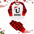 thumbnail image 3 of Pyjamas de Noël Assortis pour Couples Tenues Assorties pour la Famille Imprimé Alphabet 4 Pcs pour Parents et Enfants Vêtements Décontractés Confortables Bas de Pyjama Ensemble de l\'Action de Grâce pour Chien Rouge 4-5 Ans, 3 of 5