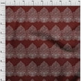 thumbnail image 3 of oneOone Viscose Chiffon Fabric Leaves & Floral Block Decor Fabric Printed BTY 42 Inch Wide, 3 of 4