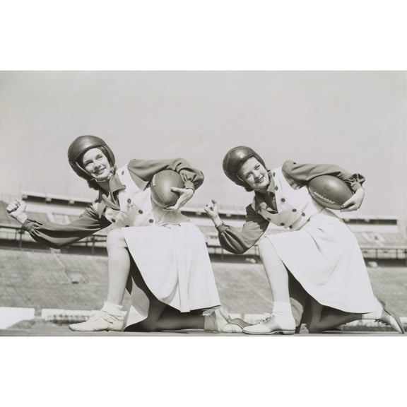 Two Cheerleaders From Tulane University History (24 x 18)