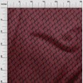 thumbnail image 3 of oneOone Georgette Viscose Red Fabric Kalamkari Craft Projects Decor Fabric Printed By The Yard 42 Inch Wide, 3 of 5
