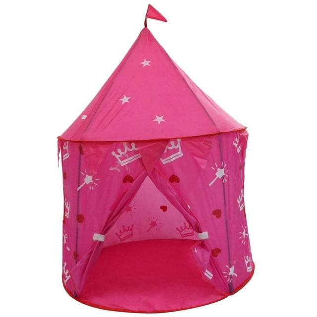 Campaña Infantil Plegable Portátil Mongolia Pyhouse Castillo de Princesa para Patio Pya Picnic - rosa, L SM SunniMix Juguete de la tienda de la princesa de los niños