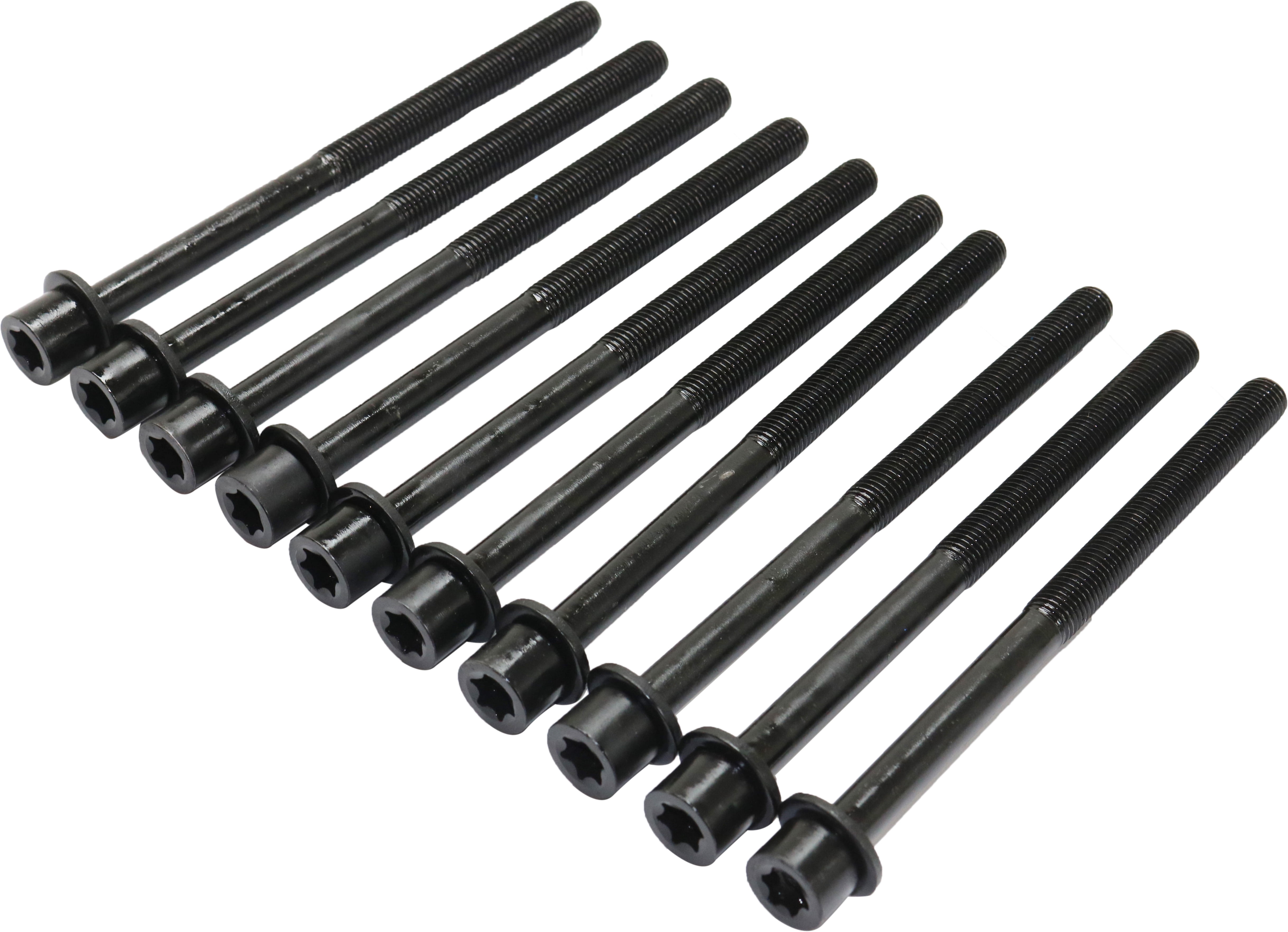 Cylinder Head Bolt Compatible with 2011-2014 Chrysler 200 2008-2014 Dodge Avenger 4Cyl 2.4L Set of 10