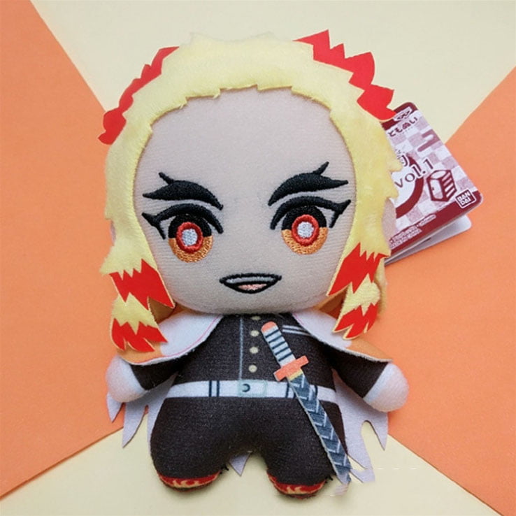 Anime Demon Slayer Rengoku Kyojuro Stuffed Plush Figure KnY 30CM Doll Gift Toy 