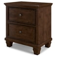 thumbnail image 4 of Signature Design by Ashley Danabrin Classic 2 Drawer Nightstand for Bedroom, Dark Brown, 4 of 8