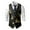 Black-O, variant on Mens Christmas Suit Vest Xmas Holiday Tree Snowflake Vest Button Down Jacquard Waistcoat Party Tops XXXL