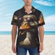 thumbnail image 2 of Fotbe Modern Funny Duck Camisa Hawaiana para Hombre Unisex – Camisa Casual de Verano con Botones de Manga Corta de Algodón y Lino,X-Large, 2 of 7