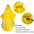 thumbnail image 2 of Chubasquero impermeable para cachorros al aire libre con capucha, chaquetas impermeables, chubasquero reflectante de PU para perros, ropa para gatos Adepaton WMZL-598-6, 2 of 7