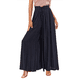 thumbnail image 1 of Pantalones Casuales para Mujer, con Cintura Elástica y Pierna , con Bolsillos. Negro L, 1 of 10