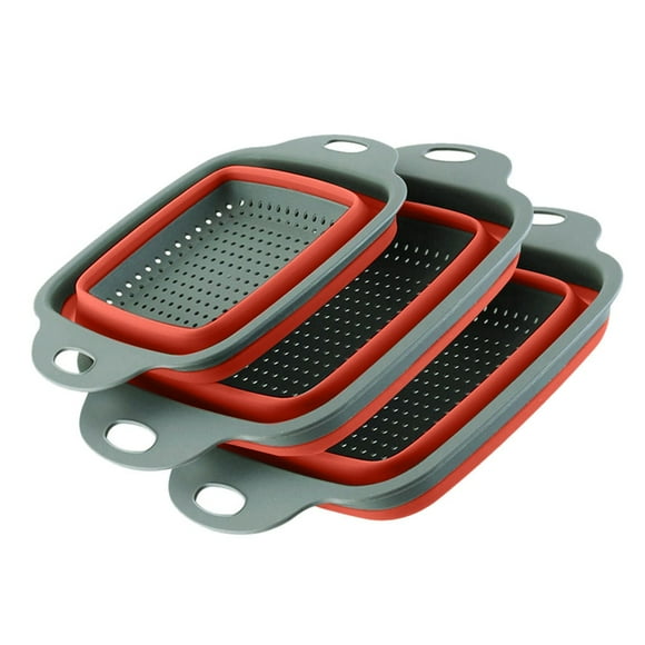 Boovnll Fruit Washing Bowl with Strainer, Foldable Colander Fruit Vegetable Washing Basket Strainer Kitchen Tool, Fruit Washer, Fruit Strainer, Vegetable Washer