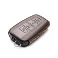 thumbnail image 3 of Vitodeco Genuine Leather Smart Key Fob Case Compatible with Toyota Rav4, Camry, Prius, Highlander, CH-R, Avalon, Toyota 86, Mirai (4 Buttons, Brown), 3 of 5