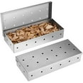 thumbnail image 2 of Smoker Box for Grill BBQ Wood Chips- Large Capacity Thick Stainless Steel Meat Smoky Flavor Smoker Box for Charcoal & Gas Grill, 2 of 7