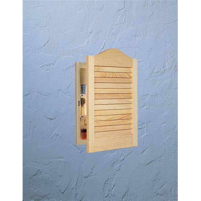 Jensen 605ADJ 16 x 24 in. Basic Louver Unfinished Wood Single Recessed