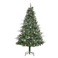 thumbnail image 1 of HOMCOM 6FT Artificial Snow Christmas Pine Tree Xmas Decoration w/ Pinecone, 1 of 10