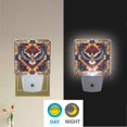 thumbnail image 2 of Yayeee LED Night Light for The Home Plug in With Light Sensors 2 Pack, Beige Geometric Eagle, 2 of 6