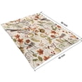 thumbnail image 4 of Fall Butterflies Squirrels Mushrooms Blanket,Comfortable Soft Lamb Wool Throw Blanket,All Season,Warm Lightweight Blankets for Sofa Bed Couch Living Room Chair,60"x80", 4 of 4