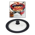 thumbnail image 4 of Glass Lid Cover for Pot Lid with Firm Silicone Rim Black_22cm, 4 of 8