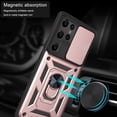 thumbnail image 4 of for Samsung Galaxy S22 Plus Case, Slide Camera Cover with Ring Kickstand Hybrid Armor S22Plus Phone Case Hard Cover Luxury for Galaxy S22 Plus 5G (for Samsung S22 Plus, Rose Gold), 4 of 9