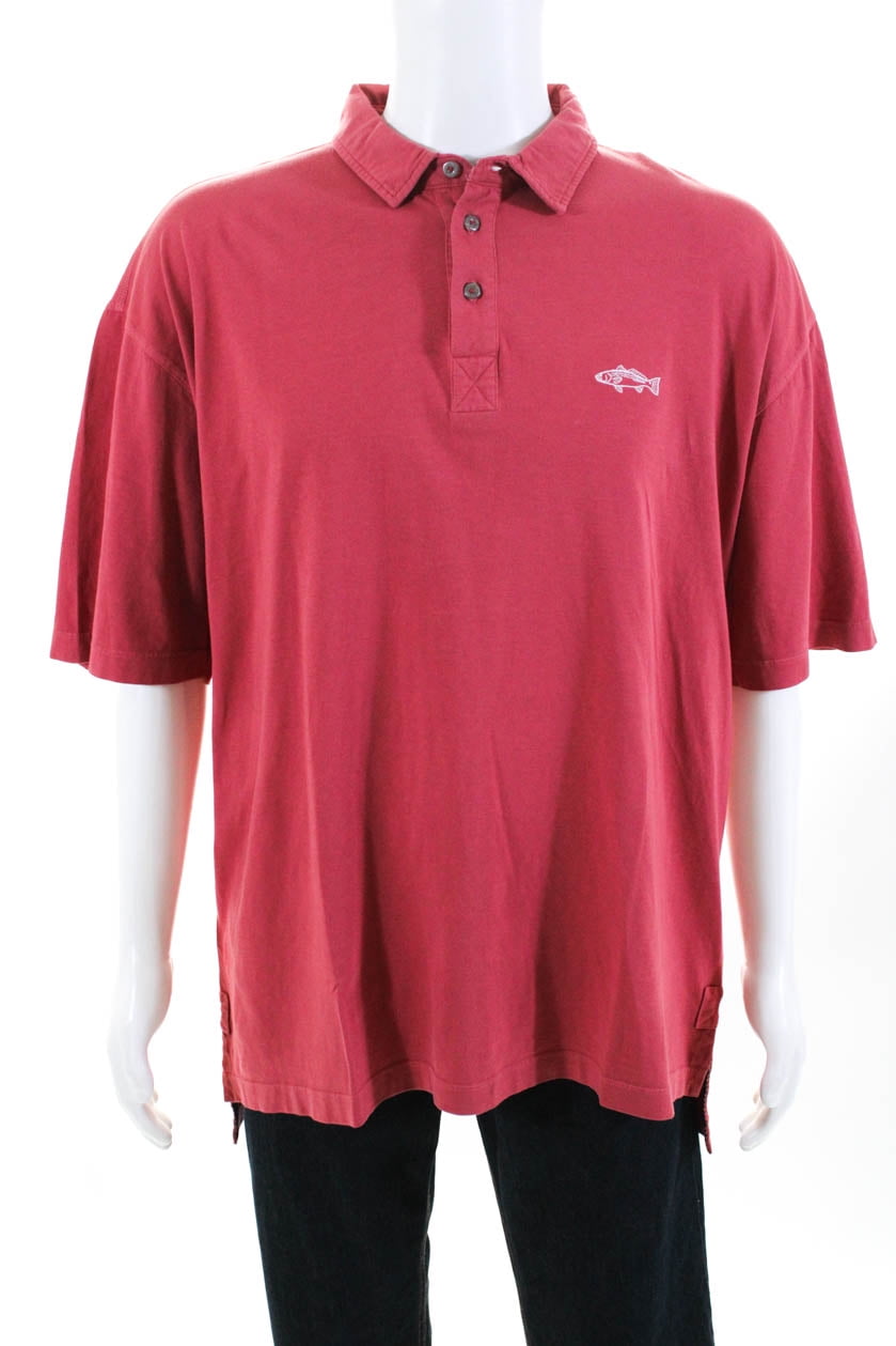 fish logo polo shirt