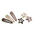 thumbnail image 2 of Pasadores de Metal Zulema para el Cabello 6 Piezas Broches Multicolor Estrella Elegante, 2 of 5