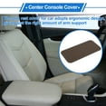 thumbnail image 4 of Almohadilla de Consola Central para Coche Unique Bargains 12.59"X6.29" Funda de Consola Central Cubierta de Reposabrazos Caja de Asiento Cuero Sintético Café, 4 of 6