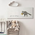 thumbnail image 2 of Stupell Industries You Saw Nothing Phrase Animal Humor Raccoon Coffee Canvas Wall Art Design by Victoria Barnes, 17" x 40", 2 of 6