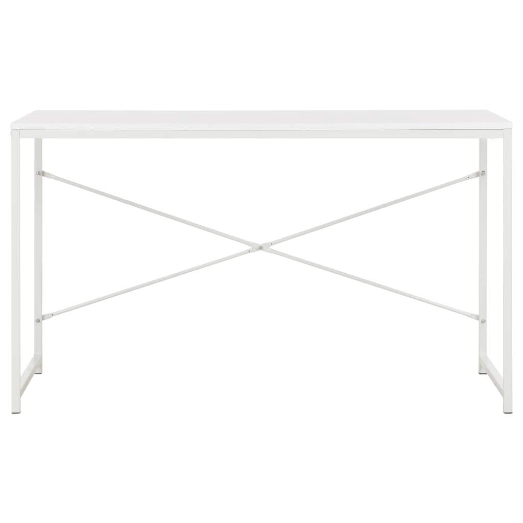 Lowestbest Computer Desk, Modern Writing Desk, PC Workstation for Home Office, White Lowestbest Computer Desk, Modern Writing Desk, PC Workstation for Home Office, White