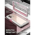 thumbnail image 4 of Poetic Guardian Case for Motorola Moto G 5G , Clear Case with Built-in Screen Protector, Pink/Clear, 4 of 6
