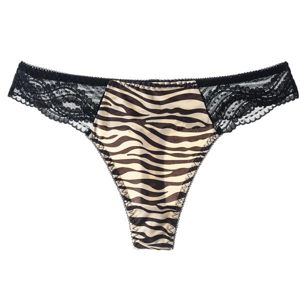 Braguitas de seda de hielo con estampado de leopardo sin costuras, sexys, de encaje, transparentes, seductoras, de alta elasticidad, de cintura baja, de algodón, ropa interior en forma de T para mujer