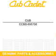 thumbnail image 5 of CUB CADET BS-695708 Starter Pinion Gear GT1554 LTX1046 LTX1050 RZT50 SLTX1054, 5 of 8