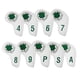 thumbnail image 2 of 9 fundas para cabezas de hierro de golf con números, fundas protectoras de viaje blanco, 2 of 9