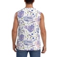 thumbnail image 4 of Balery Lavender Flowers Camisetas sin mangas para hombre, absorbe la humedad y protege contra el mal olor.-Large, 4 of 7