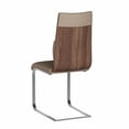 thumbnail image 5 of Chintaly Cantilever Side Chair W/ Back Cushion - Set Of 2, Taupe, 5 of 7