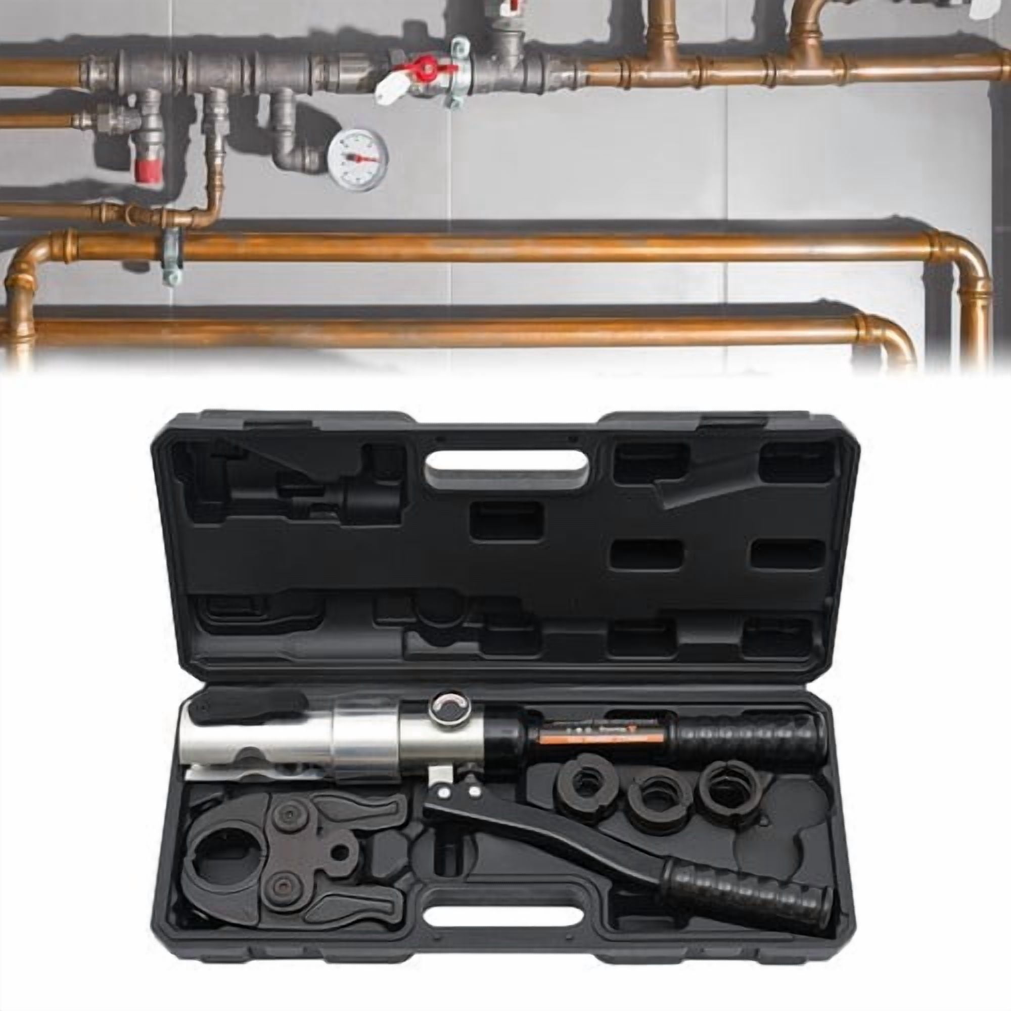 PEX Pipe Crimper Hydraulic Copper Tube Pipe Press Crimping Tool 1/2 Inch -1 Inch for Pipeline Installation